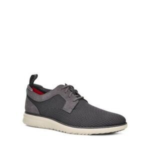 UGG UNION DERBY HYPERWEAVE SUEDE DARK GREY SHOES MENS SIZE 12 US.